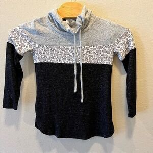 Market &‎ Spruce Cameron Cowl Neck Brush Knit Top Women's XSP